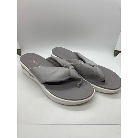 Dream Pairs Thong Sandals Platform Lightweight Casual Shoes Size 9 Gray - Picture 1 of 9